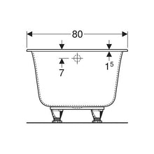 Load image into Gallery viewer, Geberit Soana Rectangular Built-In Bathtub 272L
