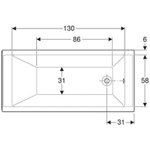 Load image into Gallery viewer, Geberit Supero Rectangular Built-in Bathtub 158L
