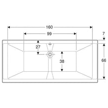 Load image into Gallery viewer, Geberit Supero Rectangular Built-In Bathtub 266L
