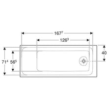 Load image into Gallery viewer, Geberit Tawa Rectangular Built-in Bathtub 800mm
