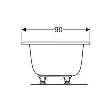 Load image into Gallery viewer, Geberit Tawa Rectangular Built-In Bathtub 900mm
