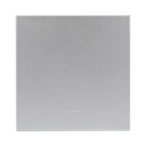 Legrand Arteor Cover Plate Blank 4 x 4 - Soft Aluminium