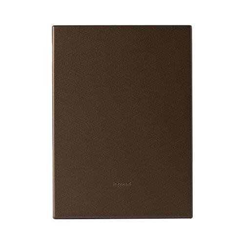 Legrand Arteor Cover Plate Blank 4 x 2 - Dark Bronze