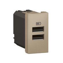 Load image into Gallery viewer, Legrand Arteor Double USB Type-A Socket Module
