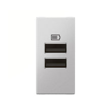 Load image into Gallery viewer, Legrand Arteor Double USB Type-A Socket Module
