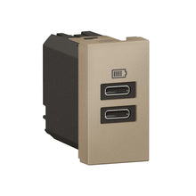 Load image into Gallery viewer, Legrand Arteor Double USB Type-C Socket Module
