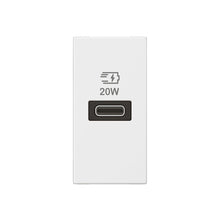 Load image into Gallery viewer, Legrand Arteor Type-C USB Single Module with Power Delivery - White
