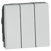 Load image into Gallery viewer, Legrand Arteor 1-Way 3 Gang Levered Switch Module
