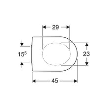 Load image into Gallery viewer, Geberit iCon Soft-Close Toilet Seat + Lid - White
