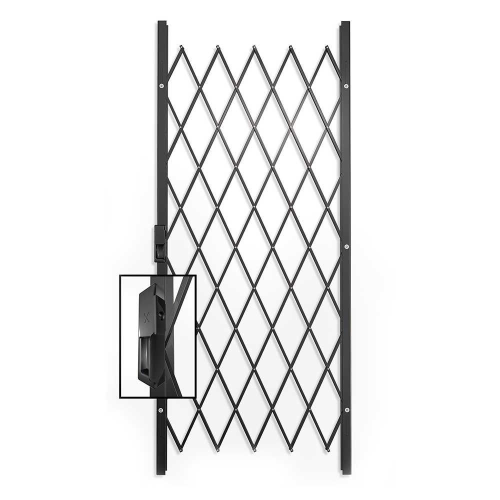 Xpanda Saftidor A Slamlock Security Gate 2000x840mm - Charcoal