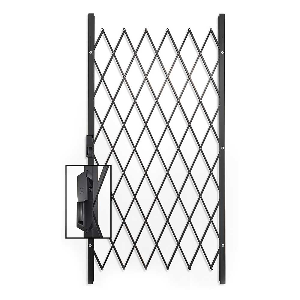 Xpanda Saftidor B Slamlock Security Gate 2000x1000mm - Charcoal