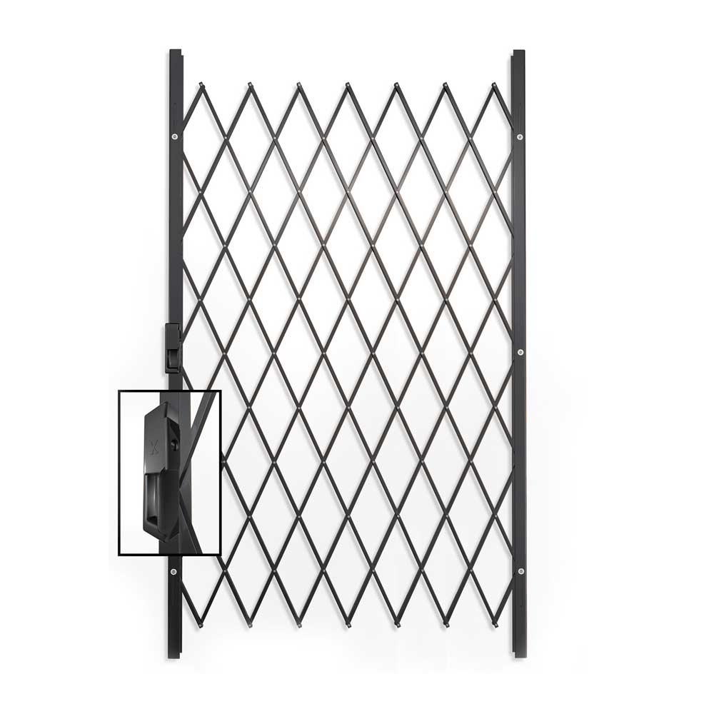 Xpanda Saftidor C Slamlock Security Gate 1150mm - Charcoal