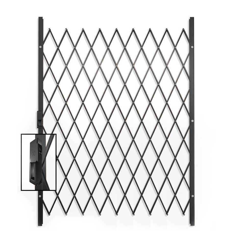 Xpanda Saftidor E Slamlock Security Gate 2000x1450mm - Charcoal