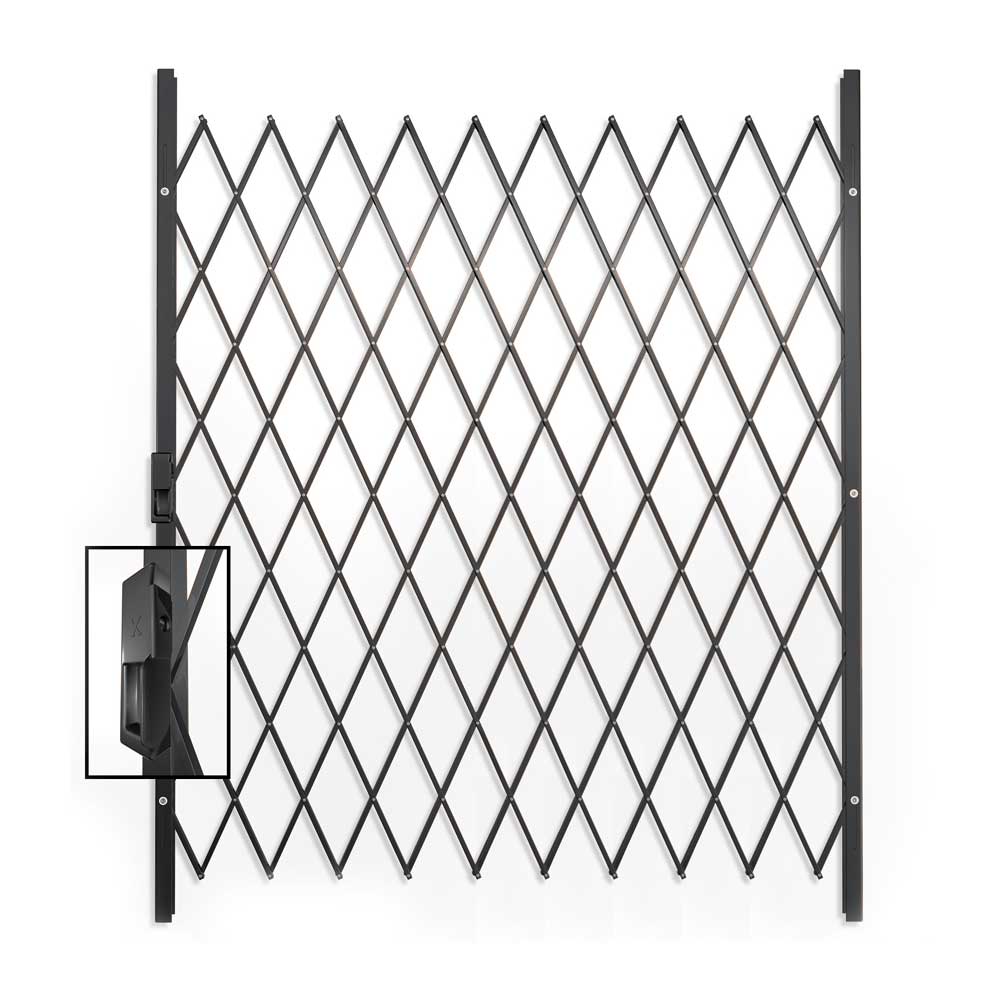 Xpanda Saftidor F Slamlock Security Gate 2000x1600mm - Charcoal