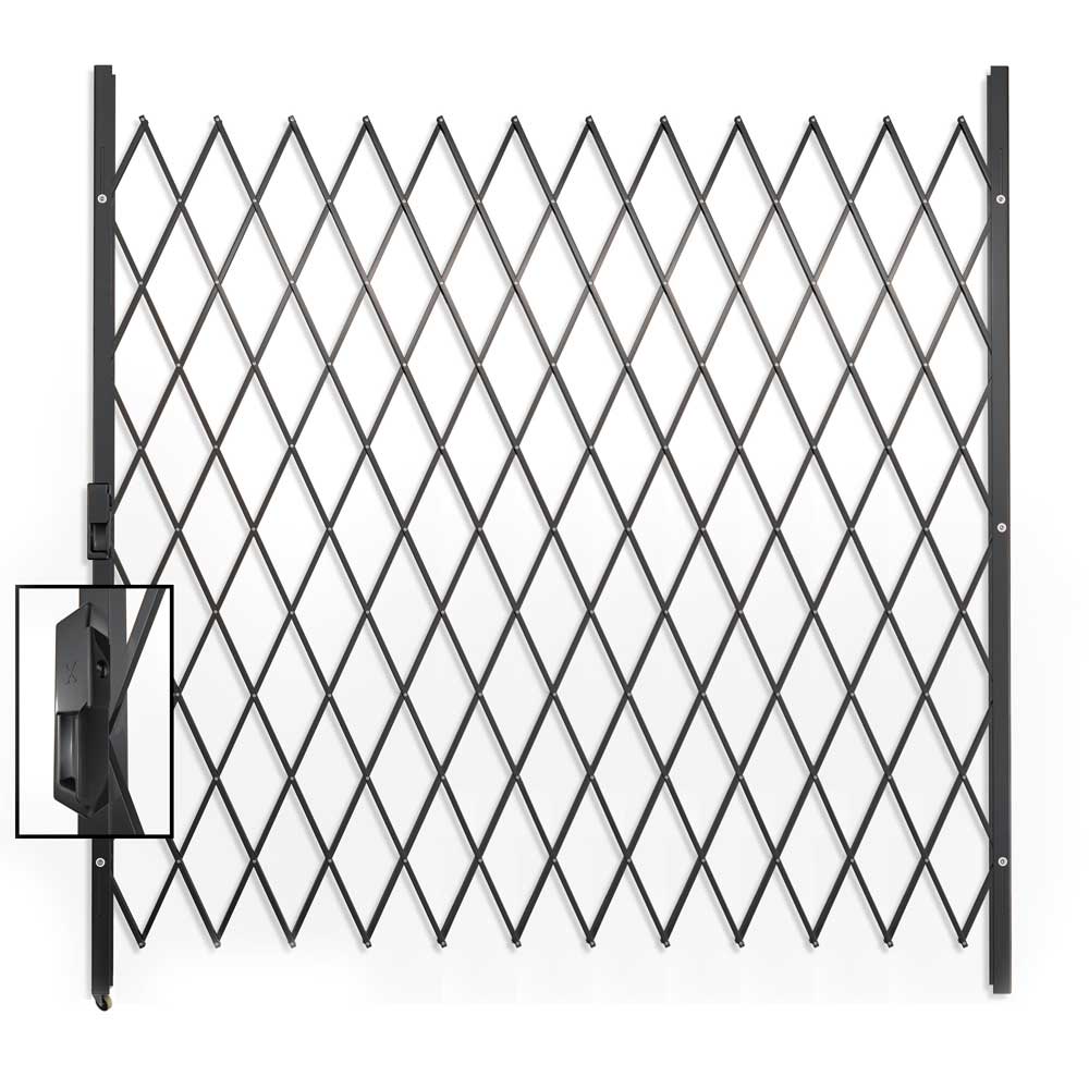 Xpanda Saftidor H Slamlock Security Gate 1950mm - Charcoal