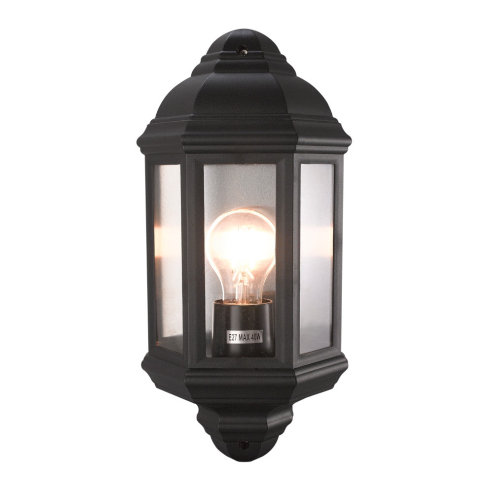 K. Light Coastal Polypropylene Half Lantern - Black