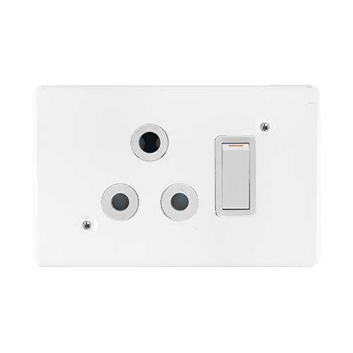 Crabtree Classic Single RSA Socket 2 x 4 - Horizontal