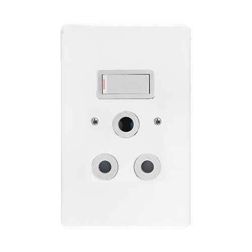 Crabtree Classic Single RSA Socket 2 x 4 - Vertical
