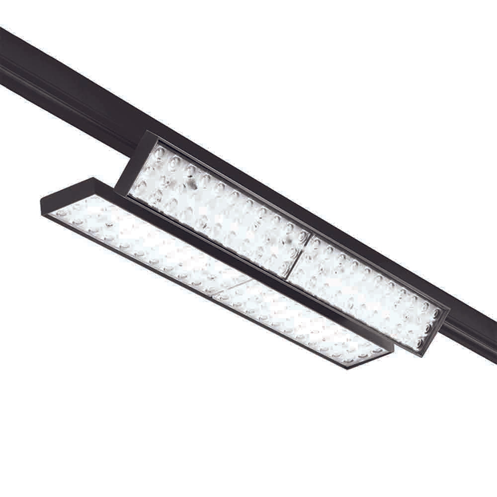 Spazio Linear On Track with Wings 4 Wire Track - Black