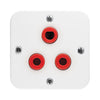 Crabtree Industrial Single 16A Red Dedicated Unswitched Socket 3 x 3