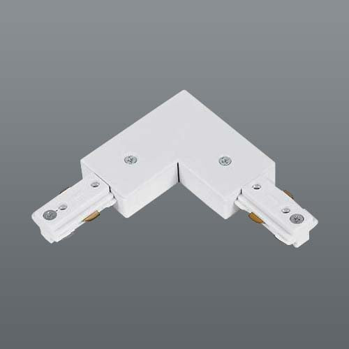 Spazio 3 Wire Slim Track Corner Joint 90° - White