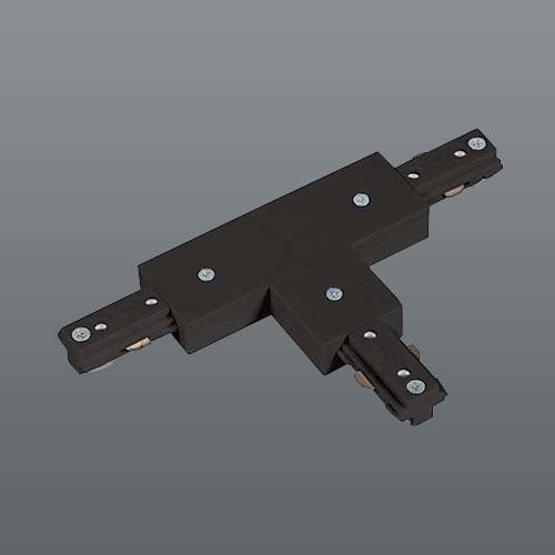 Spazio 3 Wire Slim Track T-Joint - Black