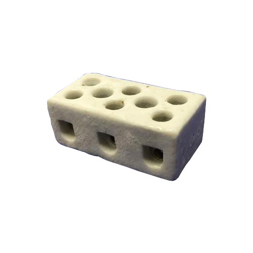 MATelec Porcelain Connector 3-Way 8 Hole 6A