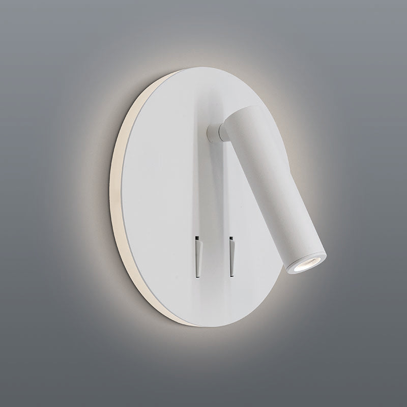 Spazio Spin Round Metal 3W 220lm Warm White Reading fitting