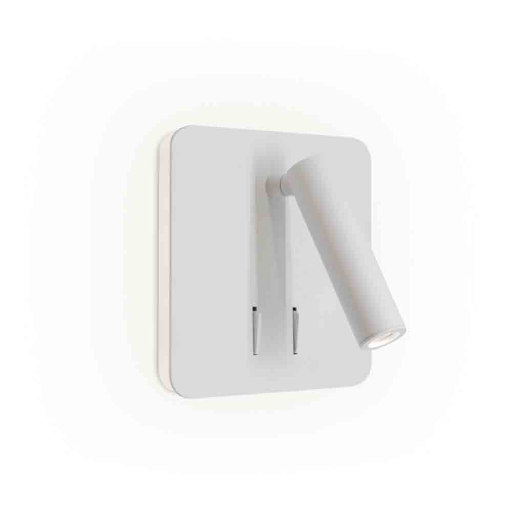 Spazio Spin Square Metal Reading Light 3W 220lm 3000K