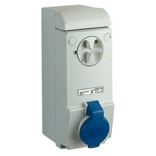 Load image into Gallery viewer, Schneider Pratika 3 Pin Industrial Wall Mount Socket Splashproof with Interlock Switch

