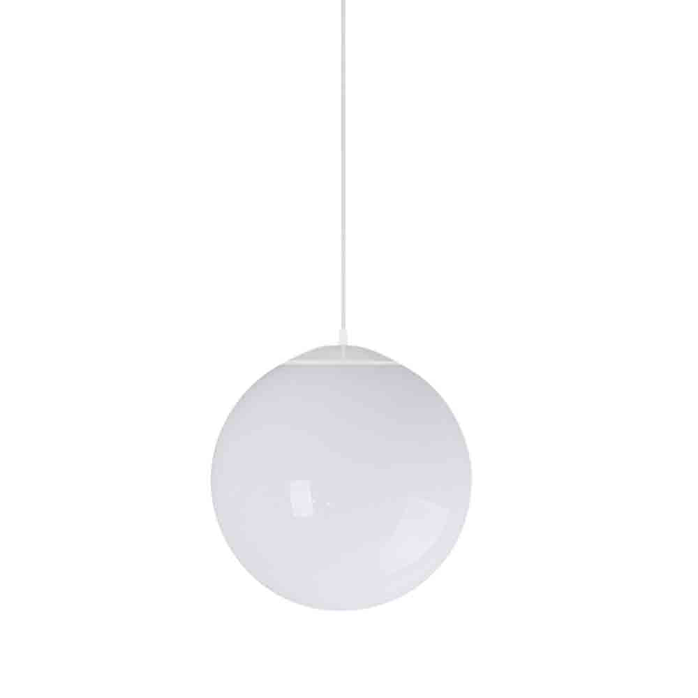 Spazio Samll 60W Palla Bianca Pendant - White