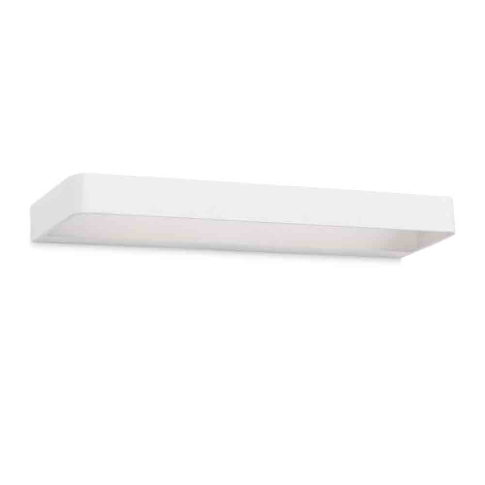Spazio Mila Medium Aluminium 6W 650lm Warm White Wall Light