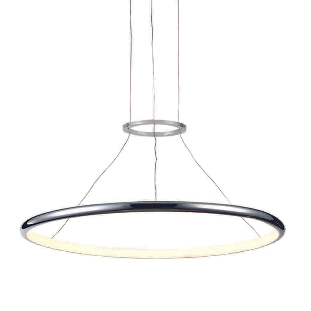 Spazio Anelli 1 22W 1980lm Warm White Pendant - Chrome