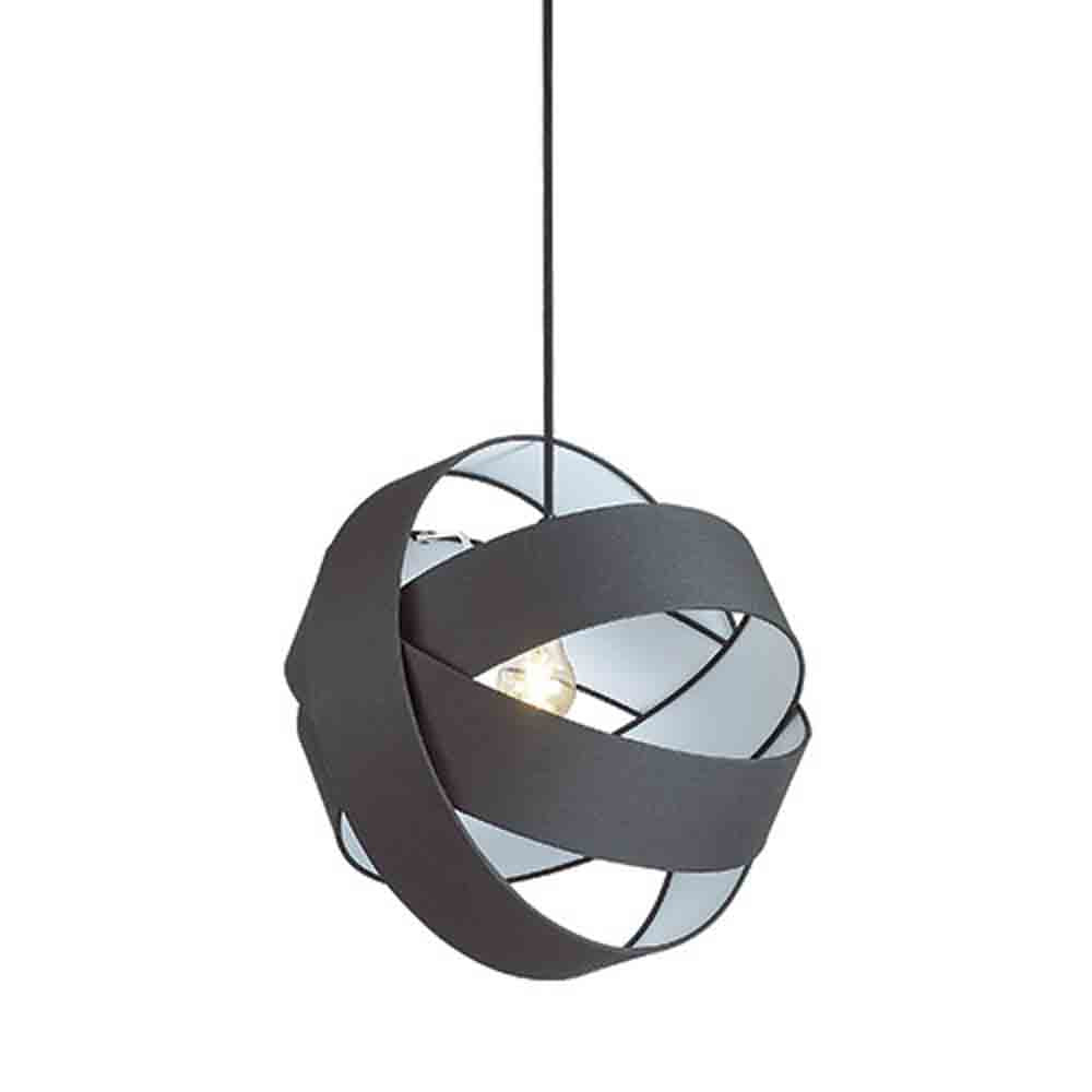 Spazio Lumia Fabric Pendant - Black / White