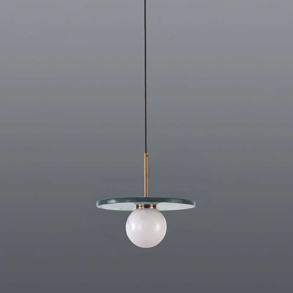 Spazio Pascal Pendant - Green Marble