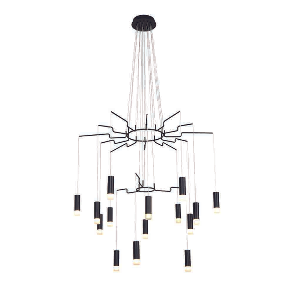 Spazio Marionette Aluminium Pendant 6W - Sand Black