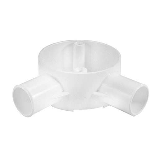 PVC Side Entry Angle Box 2 Way 20mm