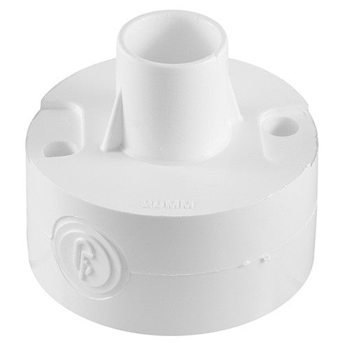 PVC Round Loop-In Box 1 Spout - 20mm