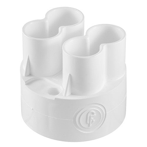 PVC Round Loop-In Box 4 Spout - 20mm
