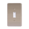 Lesco Stainless Steel 1 Lever 1-Way Light Switch 4 x 2 - White