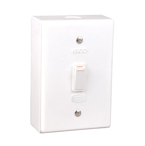 Lesco LSS 1 Lever 1-Way Surface Mount Switch 4 x 2 - Shrink Wrapped