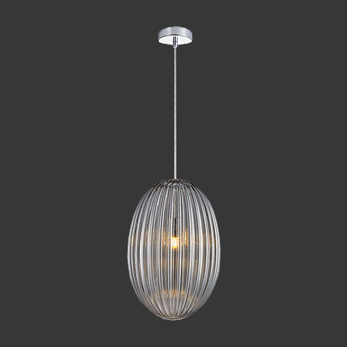 K. Light Marilyn Small Glass Pendant- Smoke / White