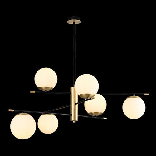 K. Light Urban Chandelier - Black & Gold
