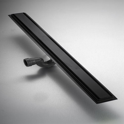 GIO Solid Plate Shower Channel 860mm - Matt Black