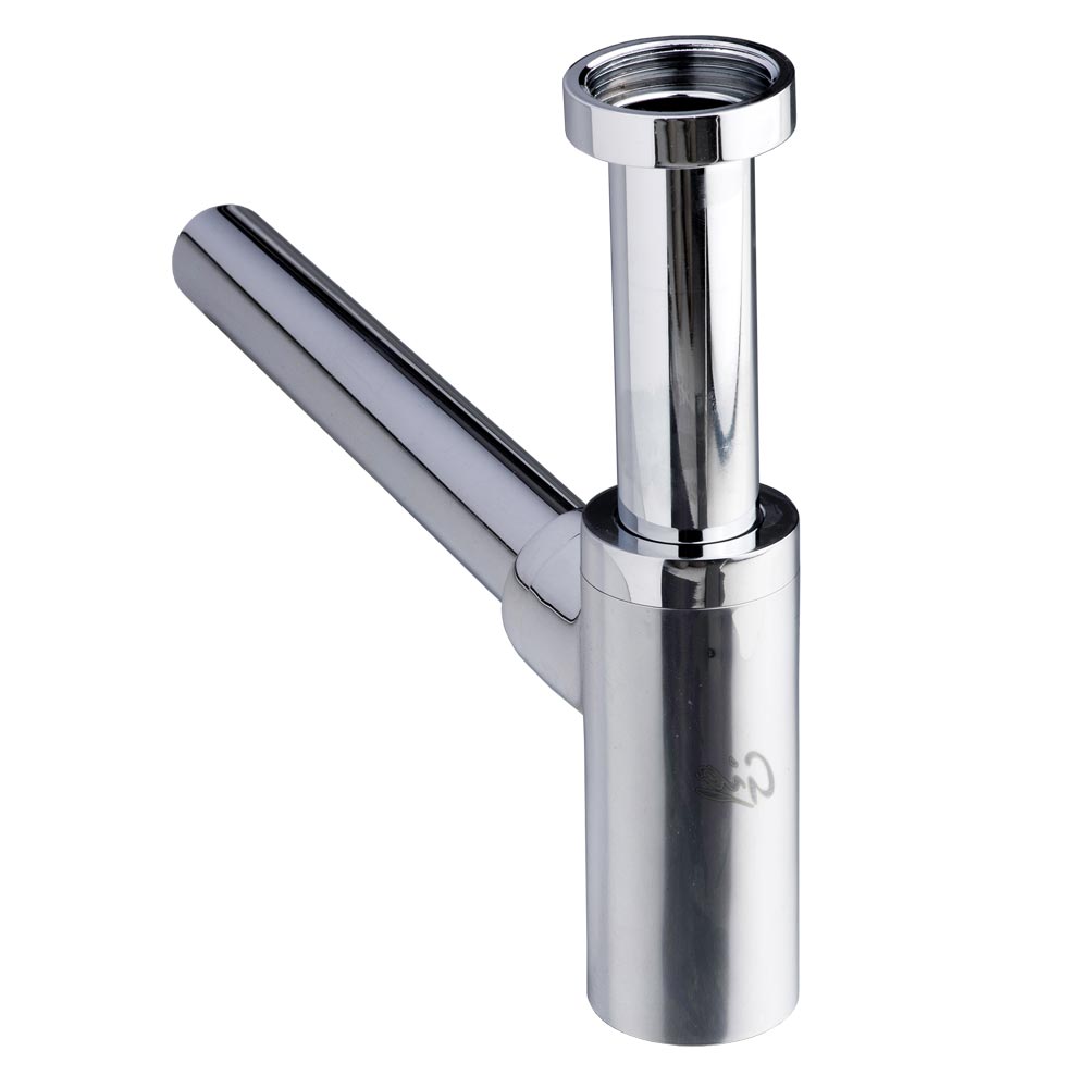 GIO Round Heavy Patter Bottle Trap 32x32mm - Chrome