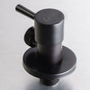 GIO Quarter Turn  Round Angle Valve - Matt Black