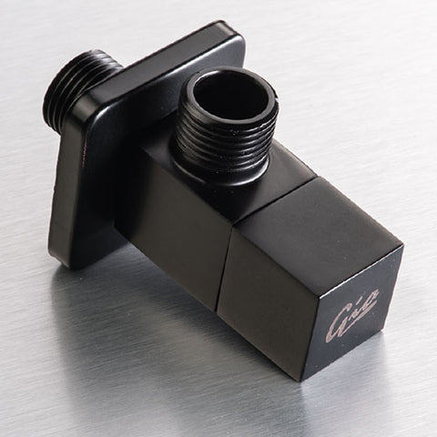 GIO Quarter Turn Square Angle Valve - Matt Black