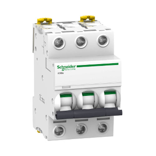 Schneider Acti 9 iC60a DIN Mini Circuit Breaker C-Curve 3P