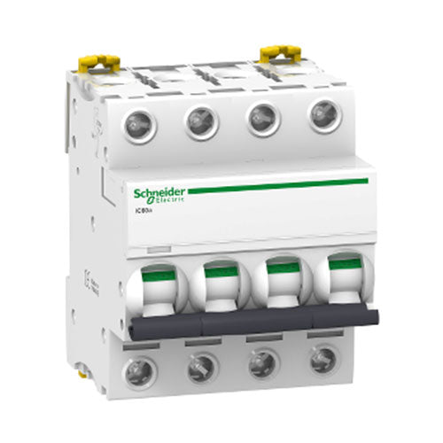 Schneider Electric Acti 9 iC60a DIN Mini Circuit Breaker C-Curve 4P