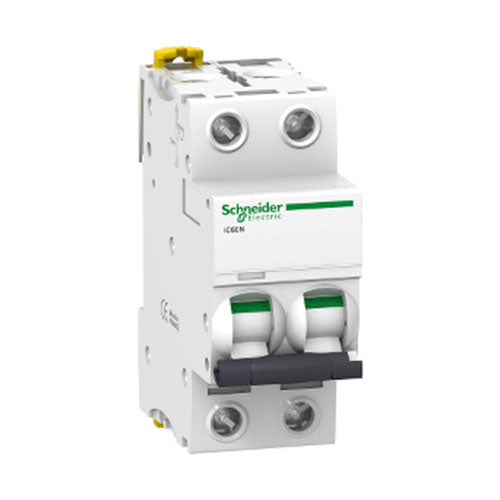 Schneider Electric Acti 9 iC60N DIN Mini Circuit Breaker B-Curve 2P